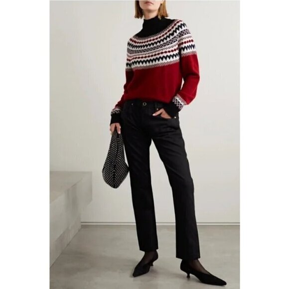 💕KHAITE💕 The Kyle Low Rise Straight Leg Jeans ~ Wilcox Faded Black 28 NWT - Picture 3 of 16